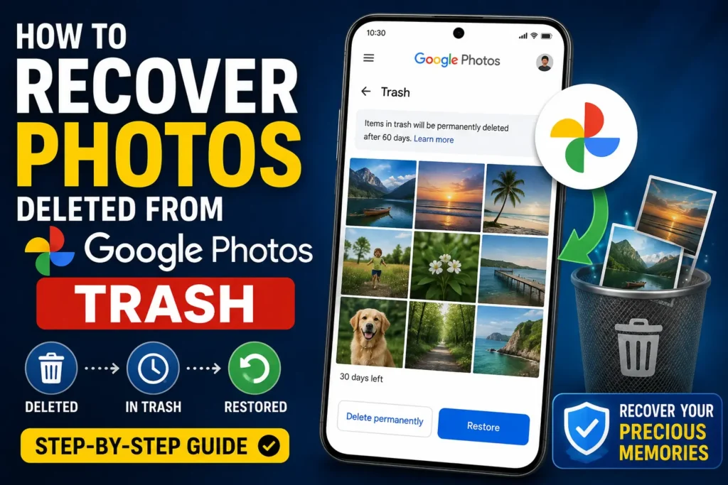 How to Recover Photos Deleted From Google Photos Trash