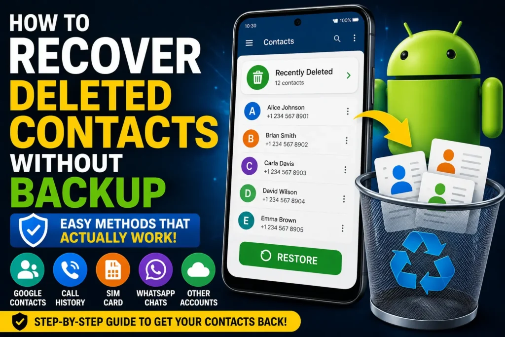 How to Recover Deleted Contacts Without Backup