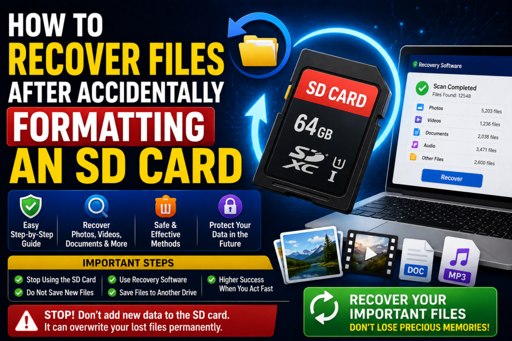 How to Recover Files After Accidentally Formatting an SD Card