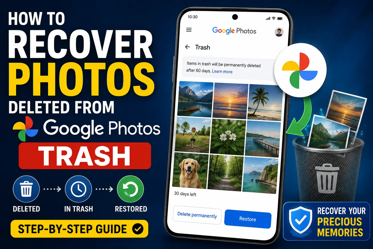 How to Recover Photos Deleted From Google Photos Trash